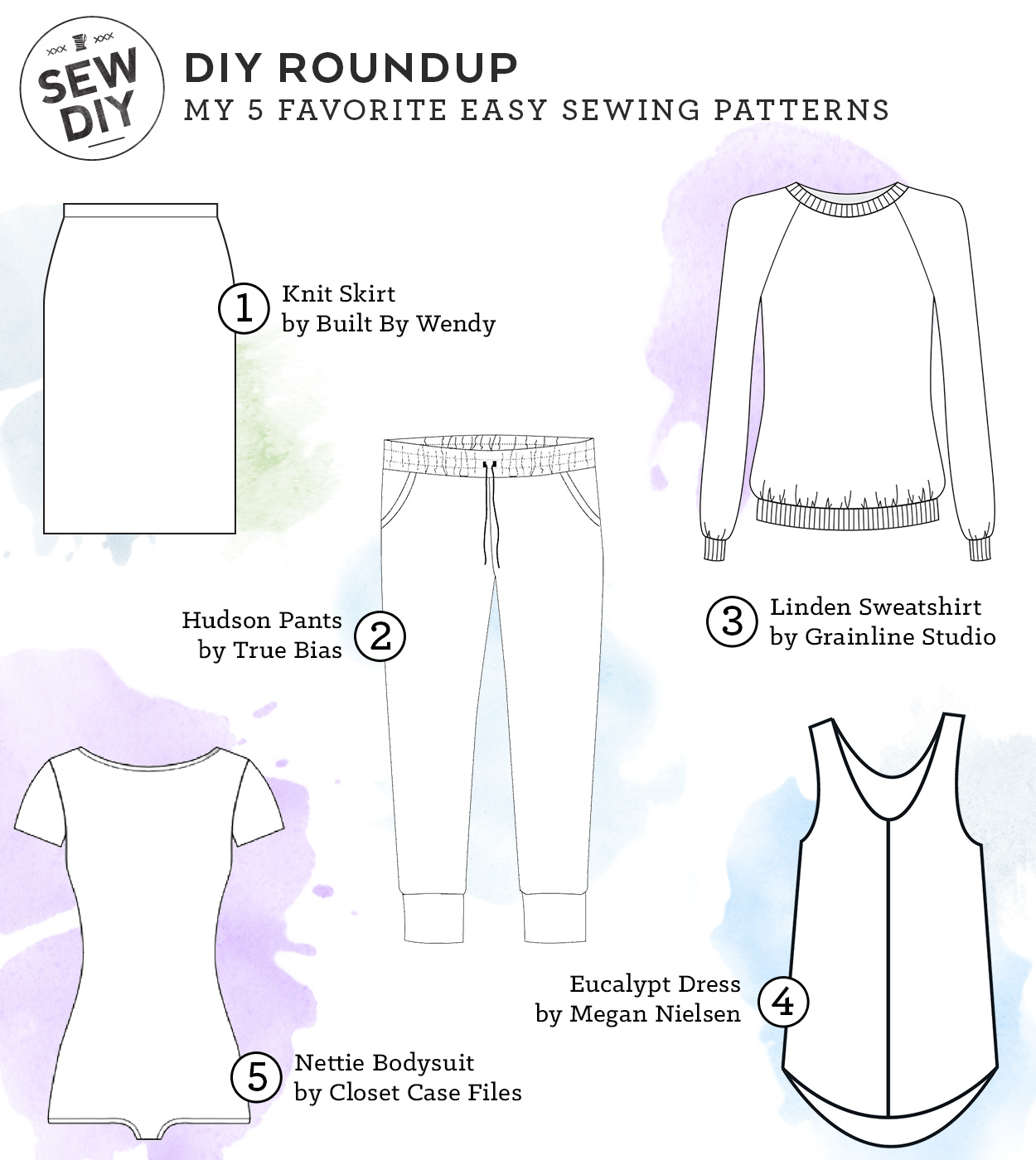 My 5 Favorite Easy Sewing Patterns — Sew DIY